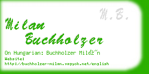 milan buchholzer business card